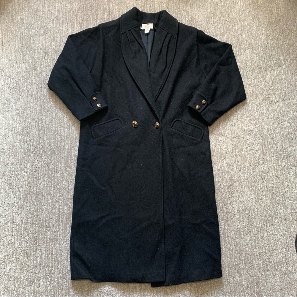 Black wool coat